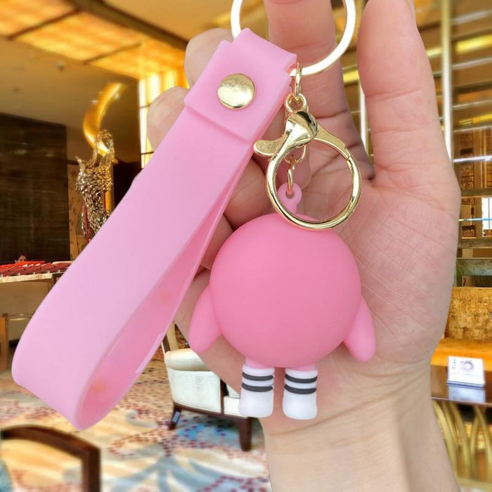 Wholesale Cartoon Silicone Doll Keychain JDC-KC-MingT178