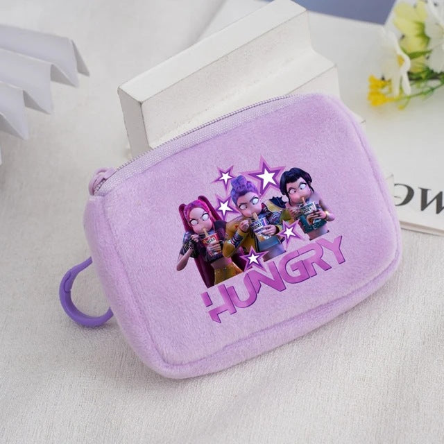 Wholesale KPop Devil Hunter Animal Coin Purse Cute Nylon Portable Wallet Casual Everyday Gift
