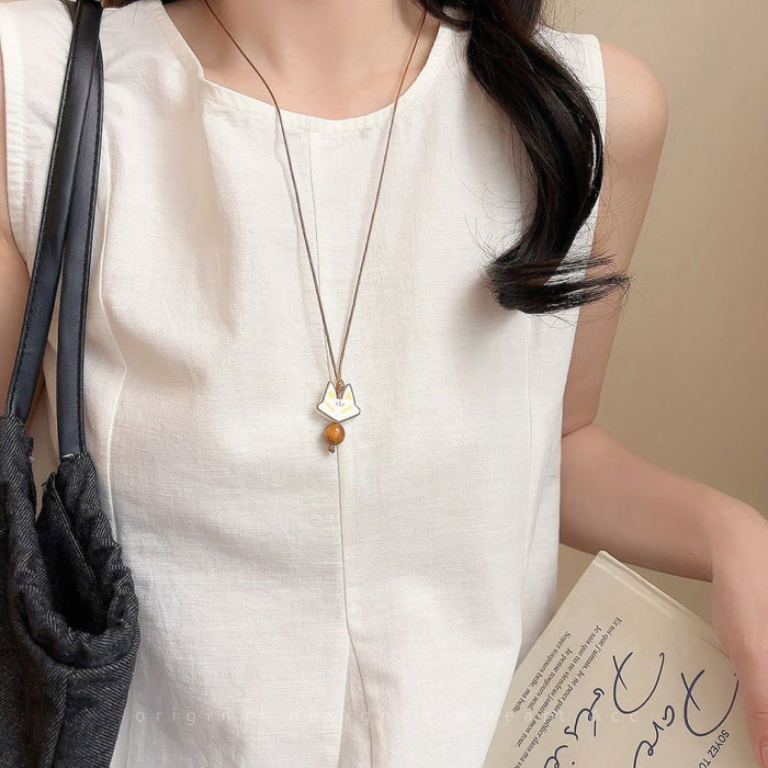 Wholesale Pendant necklace, long accessory, niche design, simple collarbone chain