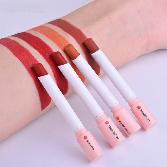 Wholesale Cigarette lipstick set with long-lasting matte finish and easy to fade, portable and creative 4-color cigarette lipstick