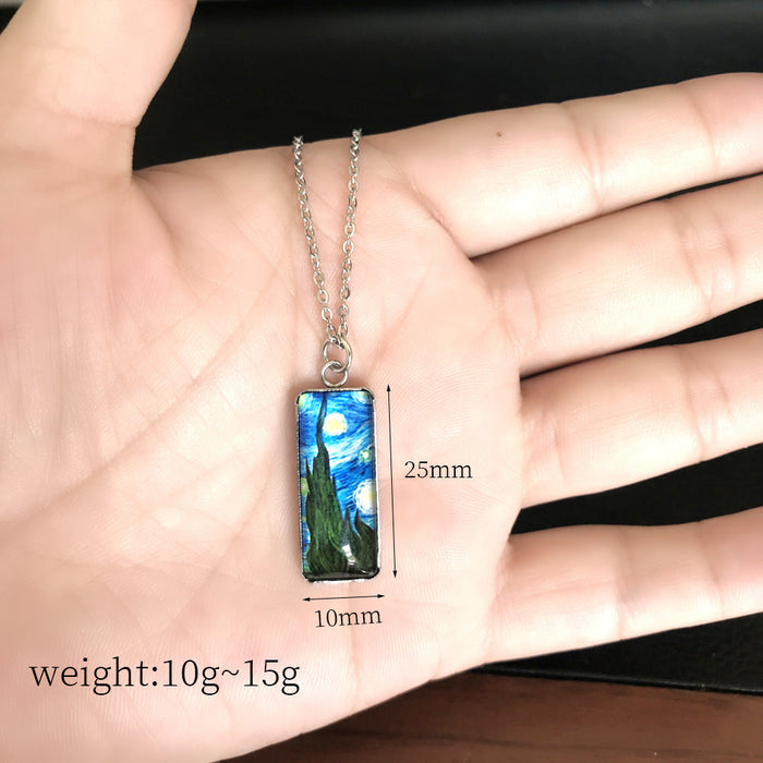 Wholesale Necklaces Alloy Glass Rectangular Animation Peripherals Cute(M) JDC-NE-XiangL003