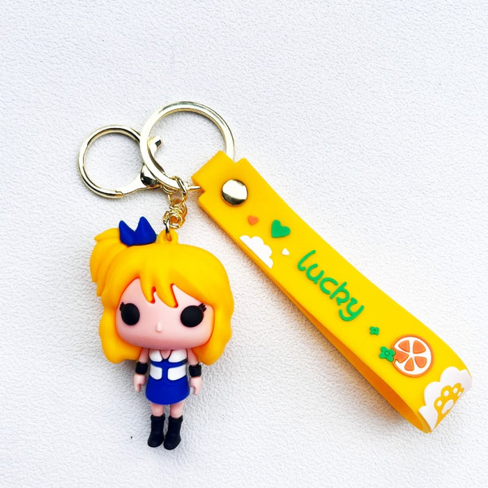 Wholesale PVC Cartoon Doll Keychain JDC-KC-WuYi165