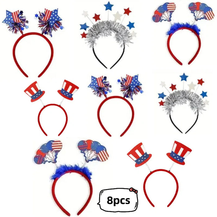 Wholesale Set, Independence Day headband, glasses, National Day parade performance props