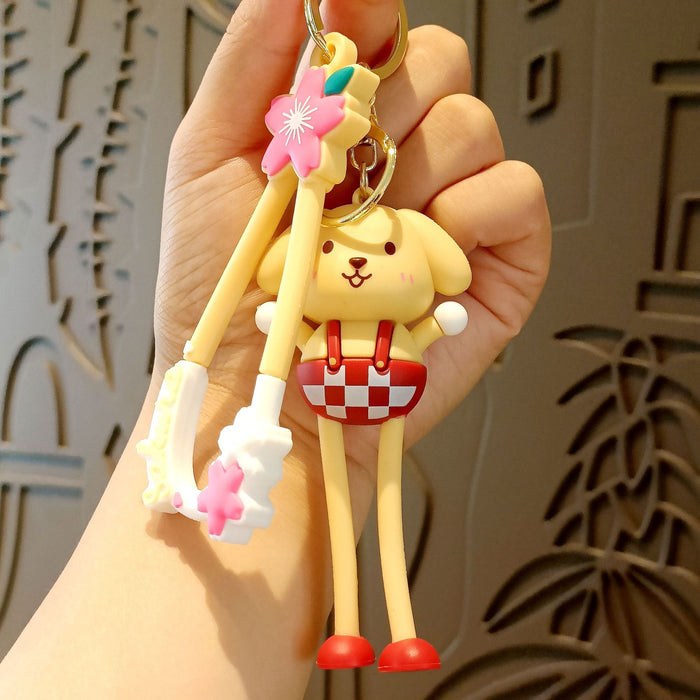 Wholesale Cute 3D Doll Silicone Keychain JDC-KC-MingT139