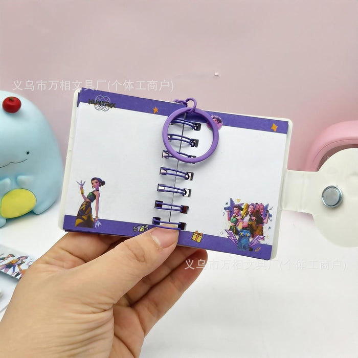 Wholesale KPOP Cartoon Mini Spiral Notebook Keychain