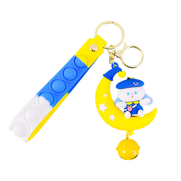 Wholesale Cartoon Doll Silicone Keychain JDC-KC-MingT061