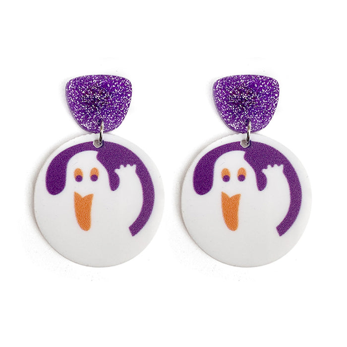 Wholesale  New funny cartoon earrings pumpkin ghost autumn earrings