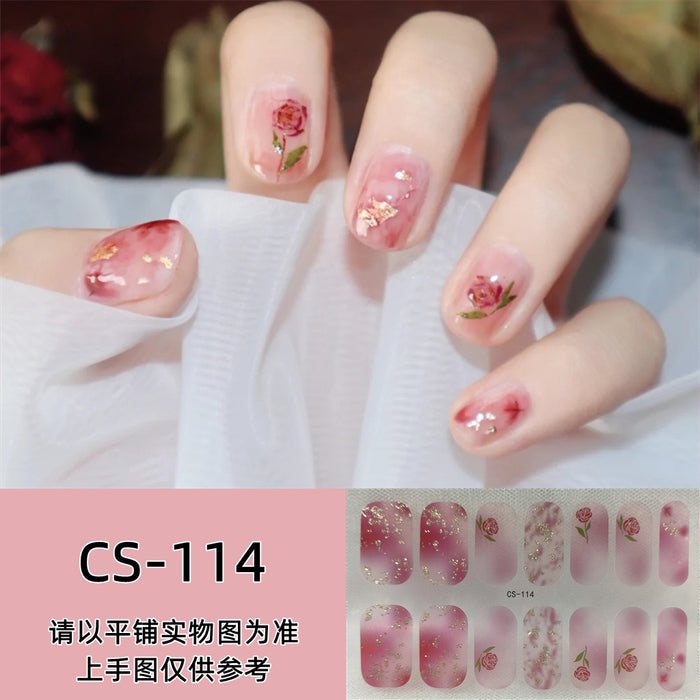 Wholesale No-bake Gel Waterproof Long-lasting 3D Nail Stickers JDC-NS-ARS003