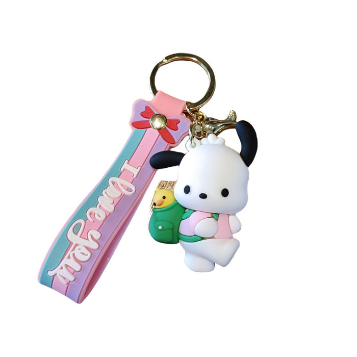 Wholesale Silicone Cartoon Cat Paw Keychain JDC-KC-MingT245