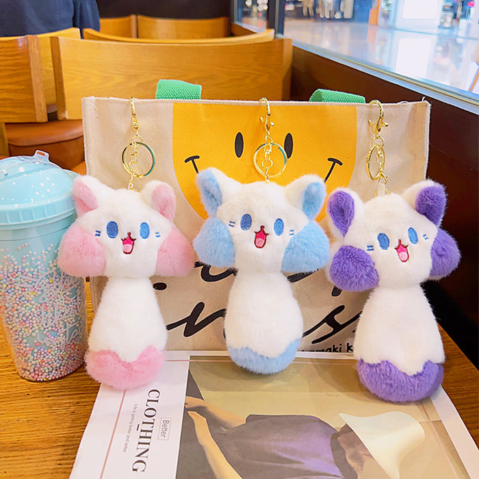 Wholesale Plush Big Tail Cat Doll Keychain JDC-KC-YDao088