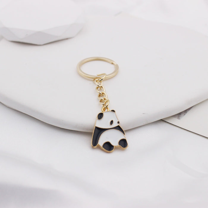 Wholesale Panda keychain  bag pendant  cartoon small gift key chain ornaments