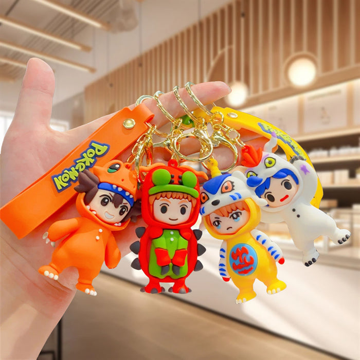 Wholesale PVC Cartoon Doll Keychain JDC-KC-BaoDou005