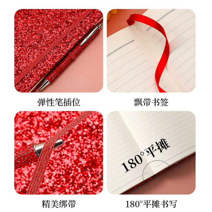 Wholesale Glitter Strap A6 Notebook Colorful Cover Creative Trends