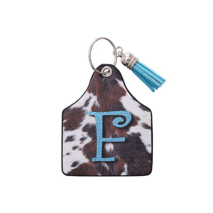 Wholesale Leather Western Style Cow Pattern Animal Keychain JDC-KC-YiTian004