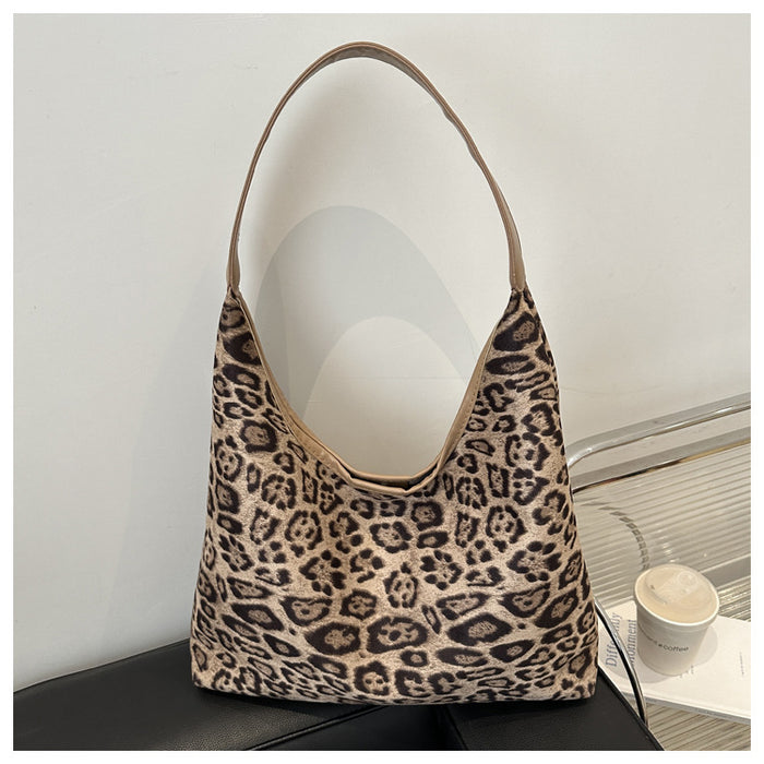 Wholesale Minimalist Leopard Print Large-Capacity Tote Bag