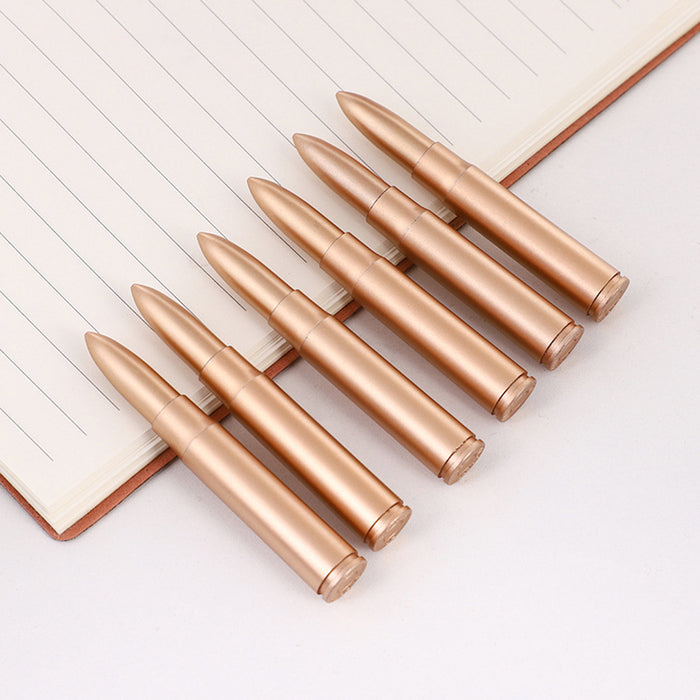 Wholesale Creative Vintage Bullet-shaped Ballpoint Pen Realistic Bullet Weapon Blue Atomic Pen Student Award Office Culture