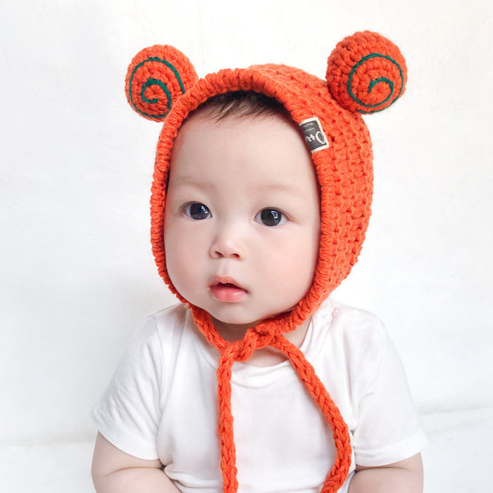 Wholesale Winter Baby Knitted Hat Thickened Wool Hat For Boys Cute Baby Accessories Autumn/winter Boys Knitted