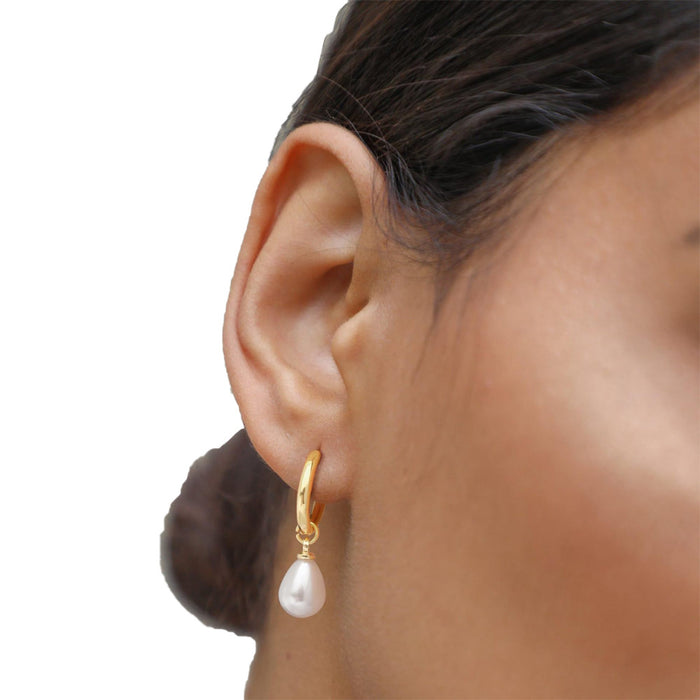 Wholesale Teardrop Pearl Dangle Earrings — Premium Stainless Steel Jewelry
