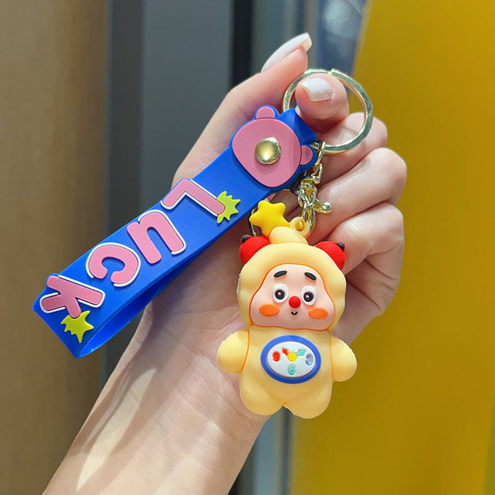 Wholesale Cartoon Star Character 3D PVC Keychain Bag Charm Stylish Student Backpack Pendant Birthday Gift Boutique Resale