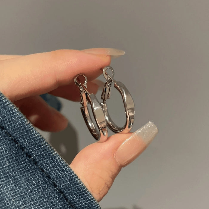 Wholesale Flat Plain Hoop Earrings