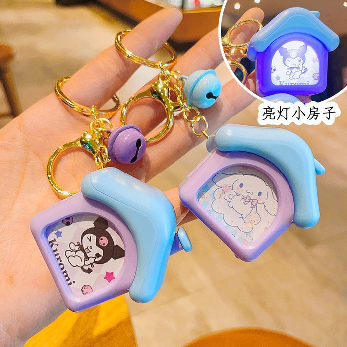 Wholesale Cartoons Plastic Illuminated Small House Keychain JDC-KC-Aile012