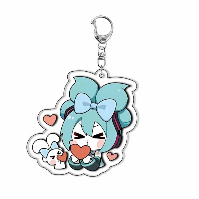 Wholesale cartoon characters acrylic keychain
