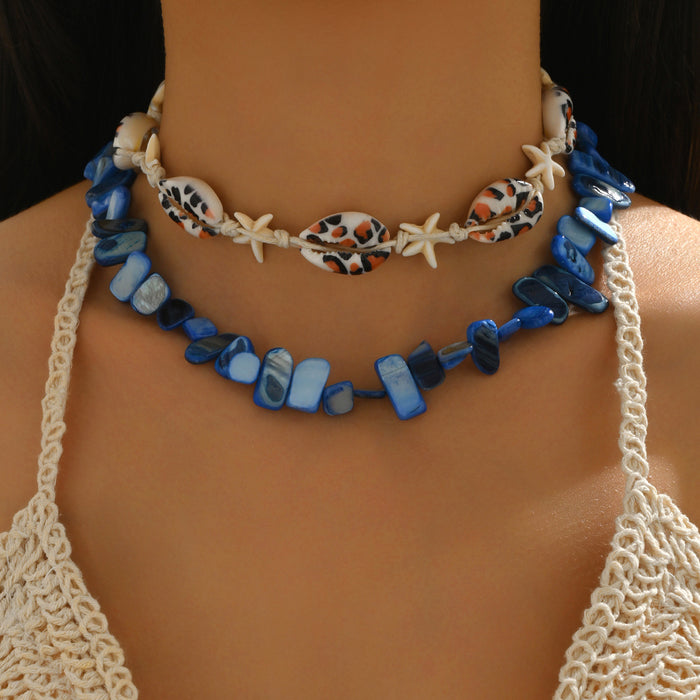 Wholesale Shell Starfish Gravel Necklace Seaside Wear Accessories Necklace
