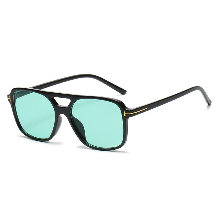 Wholesale New Double Beam Fashion Sunglasses, Trendy Sunglasses, Retro Fashion Square Sunglasses