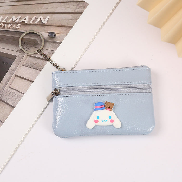 Wholesale Cartoon Cute PU Zipper Coin Purse Keychain JDC-KC-YiK009