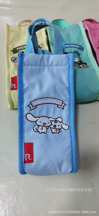 Wholesale New Dog Handbag Cute Cartoon Water Cup Bag Diagonal Cross Handbag Embroidered Portable Cup Cover Bag