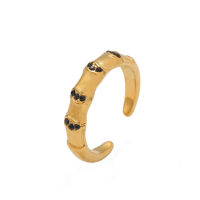 Wholesale Zircon fashion versatile ring, female niche design, diamond ring, non fading high-end ring wholesale