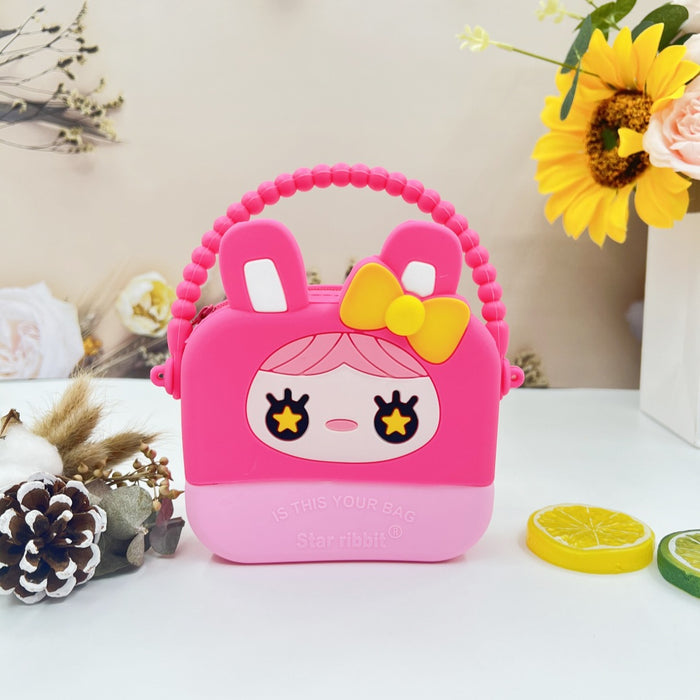 Wholesale  handbag children's silicone coin purse student bag cartoon girl storage bag