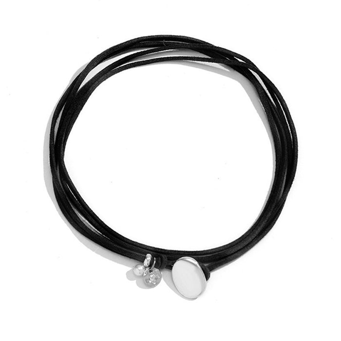 Wholesale PU Double Layer Wrap Necklace JDC-NE-QiN013