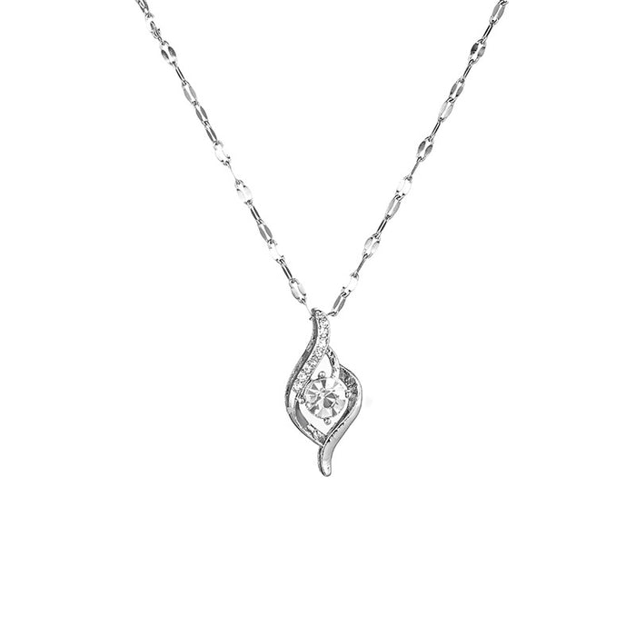Wholesale Titanium steel necklace pendant, fashionable and versatile, high-end accessory, light luxury collarbone chain