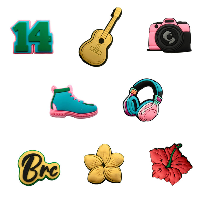 Wholesale New hole shoe, flower shoe buckle set, versatile DIY soft rubber shoe accessories