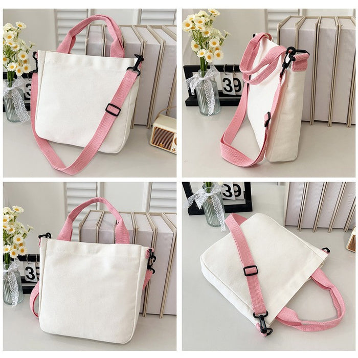 Wholesale KPOP Cartoon Print Canvas Crossbody Shoulder Bags