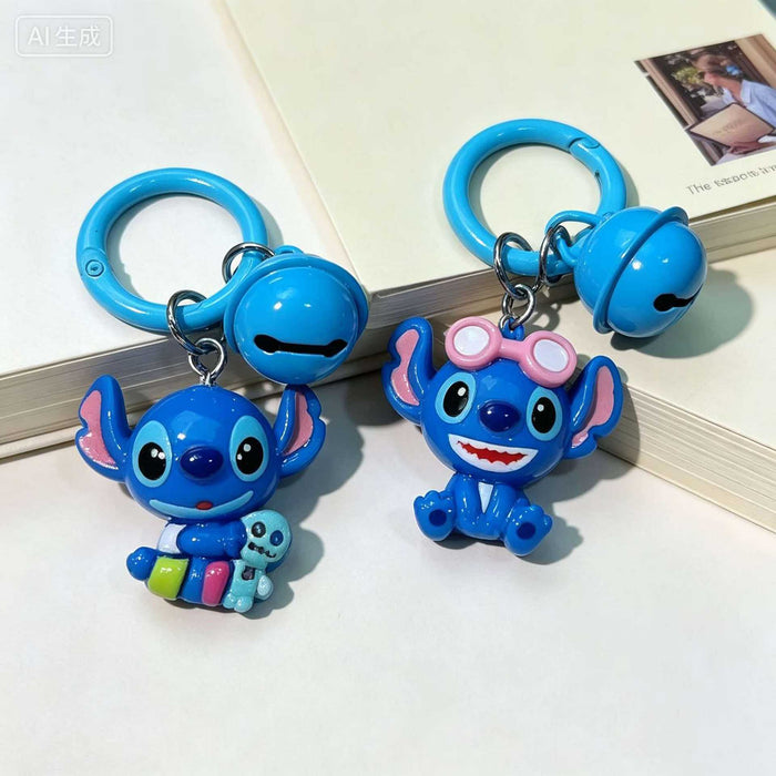 Wholesale Stylish Cartoon Resin Bell Keyring Car Key Accessory Boutique Gift For Best Friend