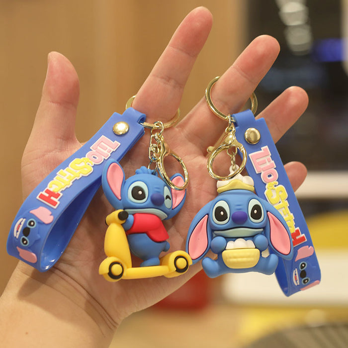 Wholesale Cartoon Doll Silicone Keychain JDC-KC-NiuTe003