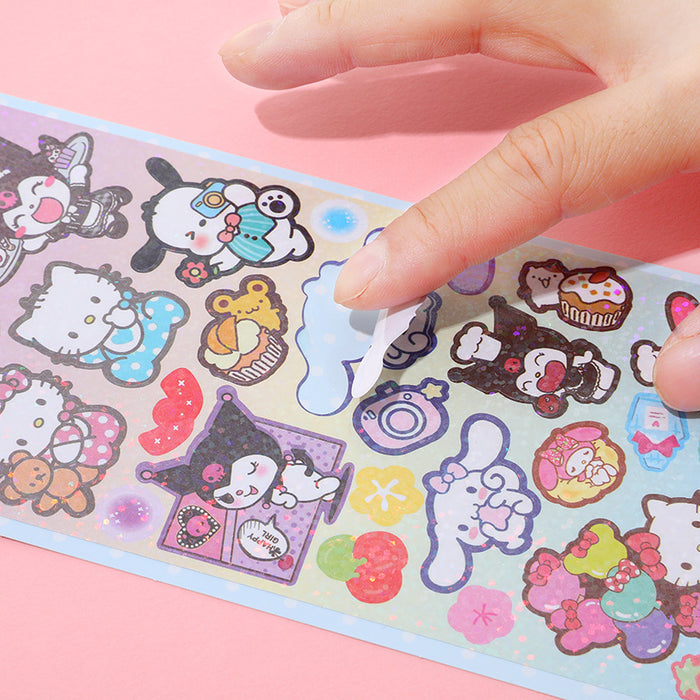 Wholesale Colorful and cute cartoon laser stickers