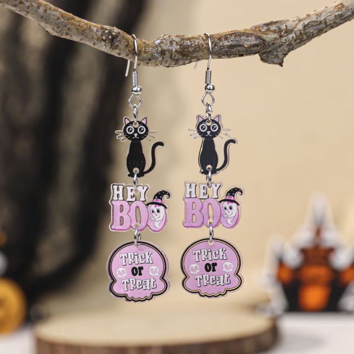 Wholesale  Civet Cat Ghost Earrings Acrylic Earrings