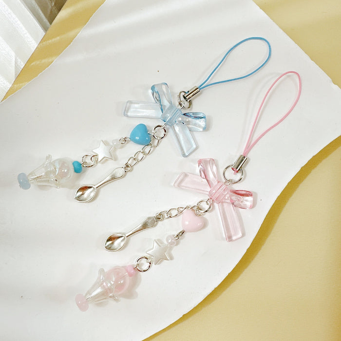 Wholesale Bow Keychain Mobile Phone Pendant Chain Backpack Decorative Pendant