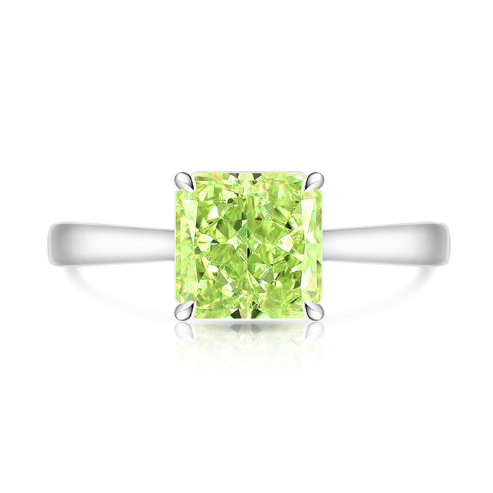 Wholesale Geometric High Carbon Diamond Ring Real Gold Plated Fashion Jewelry Accessory for Women Boutique Resale