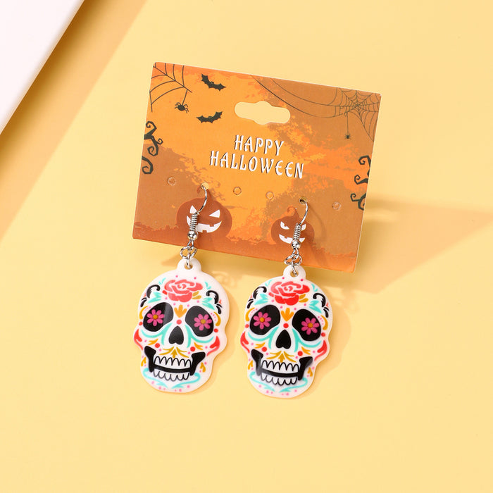 Wholesale  Earrings Collection Cute Cartoon Fun Ghost Pumpkin Skull Earrings
