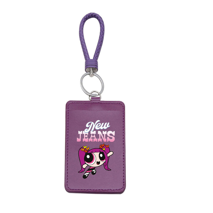 Wholesale PU Card Holder Keychain JDC-KC-ShuaiX002