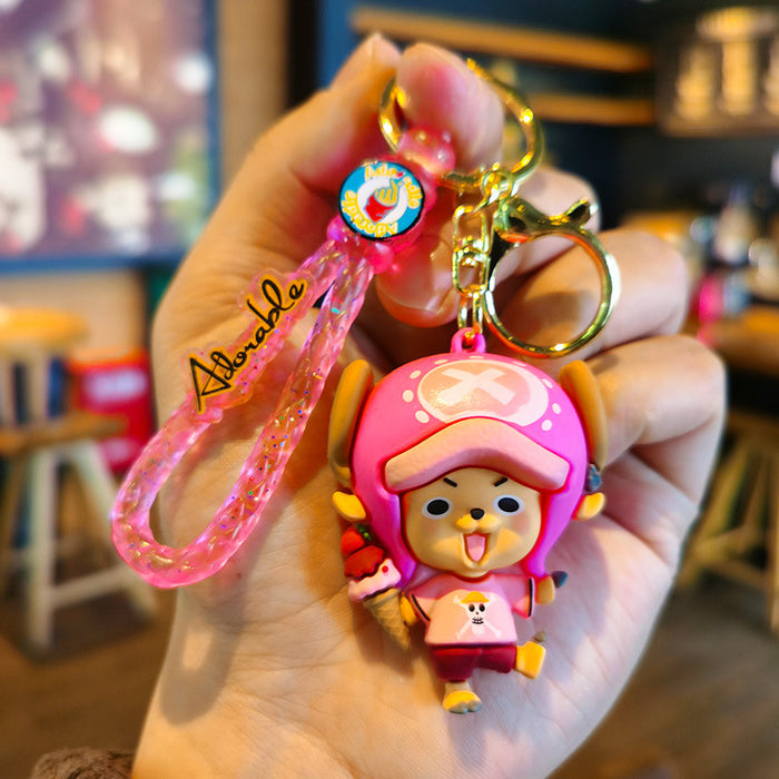 Wholesale Cartoon Doll Silicone Keychain JDC-KC-Tingm254