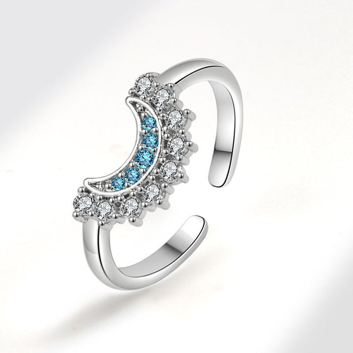 Wholesale Stacked open ring, new personalized diamond inlaid ring, high-end combination ring