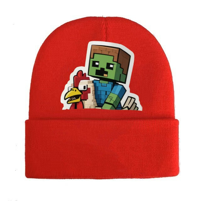 Wholesale Cartoon knitted hats,  wool hats and matching parent child warm hats