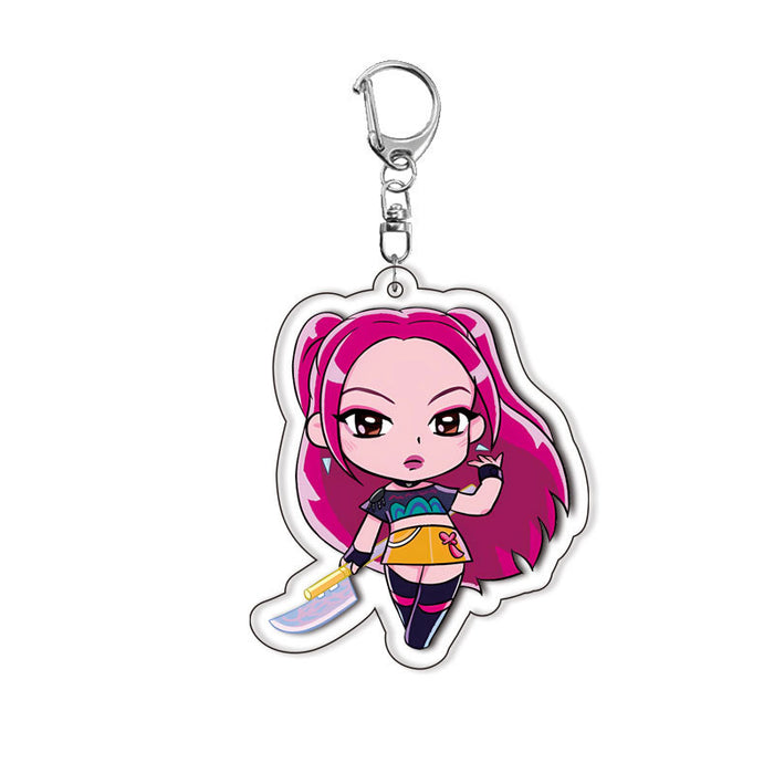 Wholesale KPOP Cute acrylic keychain anime backpack pendant