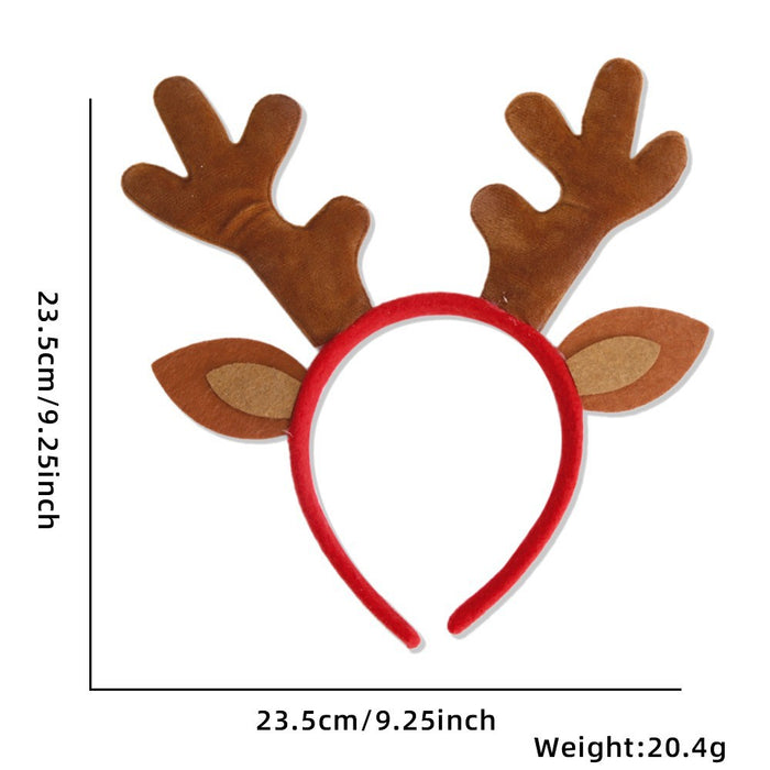 Wholesale Plastic Christmas Headbands With Antler And Star Design For Kids Party Hair Accessory