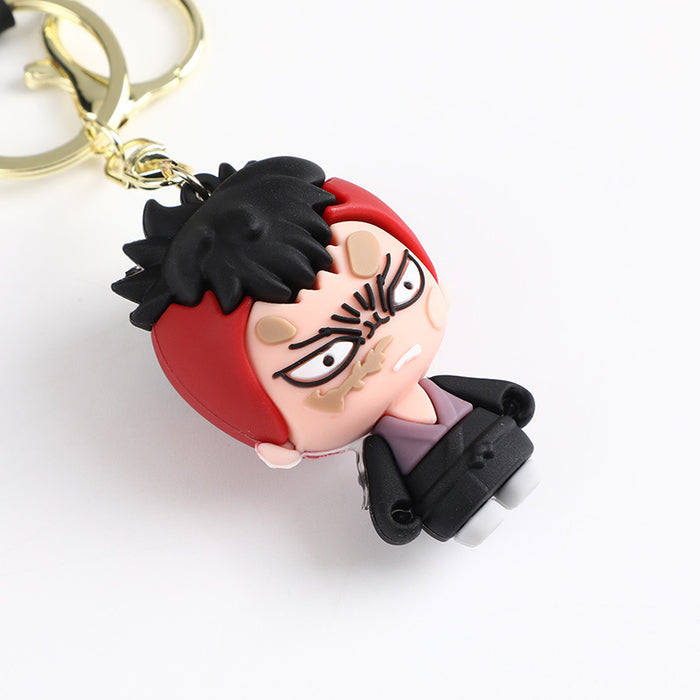 Wholesale Creative silicone doll anime key pendant Q version key chain backpack pendant
